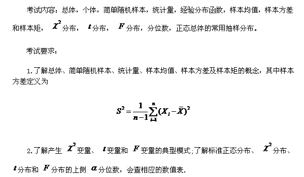 2016考研数学大纲解析——概率之数理统计